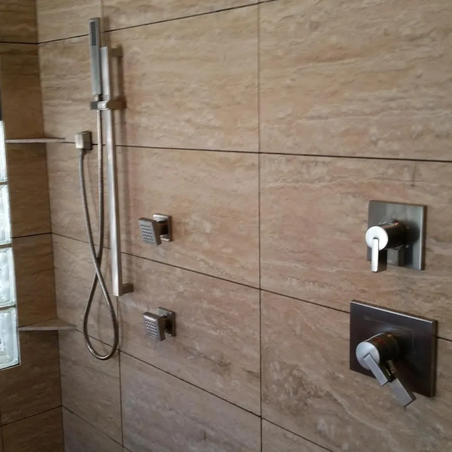 Shower fixture installation for Water Heater Replacement in Dickson